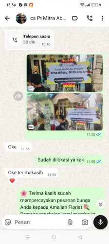 Testimonial Papan Bunga banjaririgasi