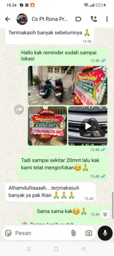 Testimonial Papan Bunga banjaririgasi