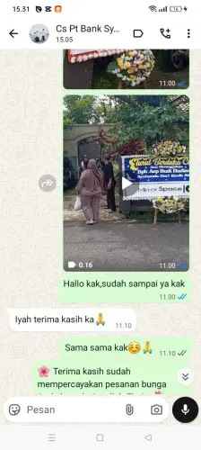 Testimonial Papan Bunga banjaririgasi